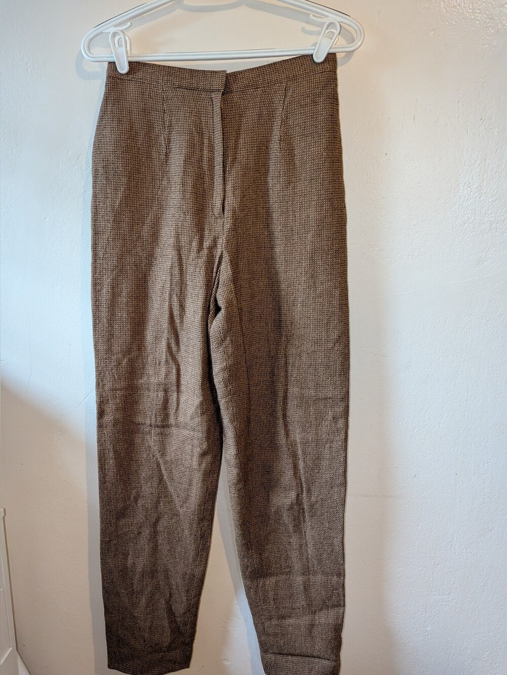 Jones New York Brown 100% Wool Textured Women's Dress Pants